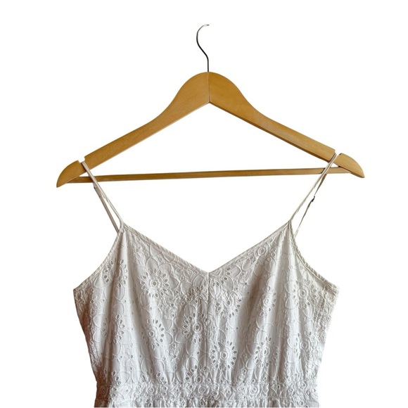 Madewell White Eyelet Cotton Mini Dress Size 4 - Picture 3 of 13